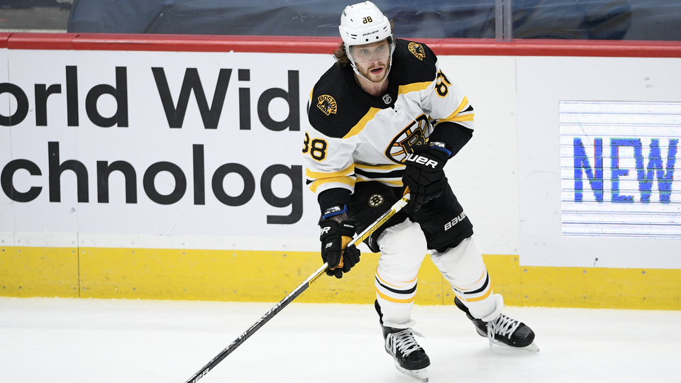 Útočník Bostonu David Pastrňák.