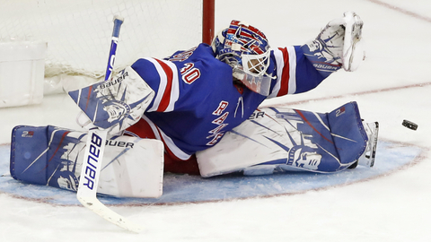 Legendární brankář Henrik Lundqvist. 