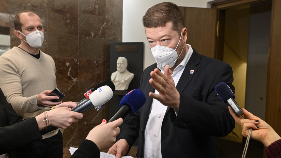 Předseda SPD Tomio Okamura.