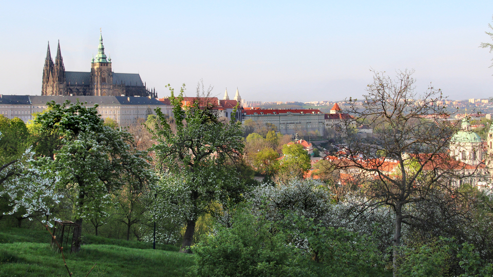 Pohled na Pražský hrad.