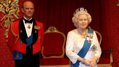 Královna Alžběta II. a její zesnulý manžel princ Philip.