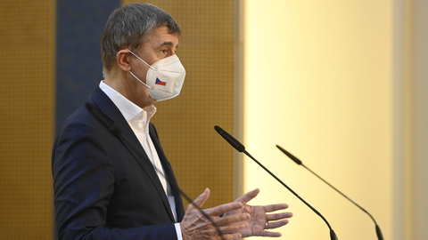 Premiér Andrej Babiš (ANO).