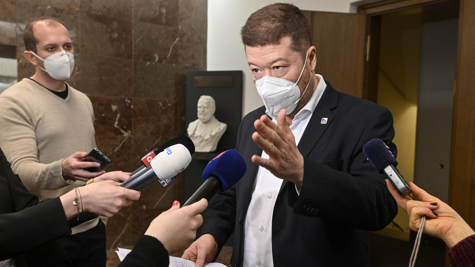 Předseda SPD Tomio Okamura.