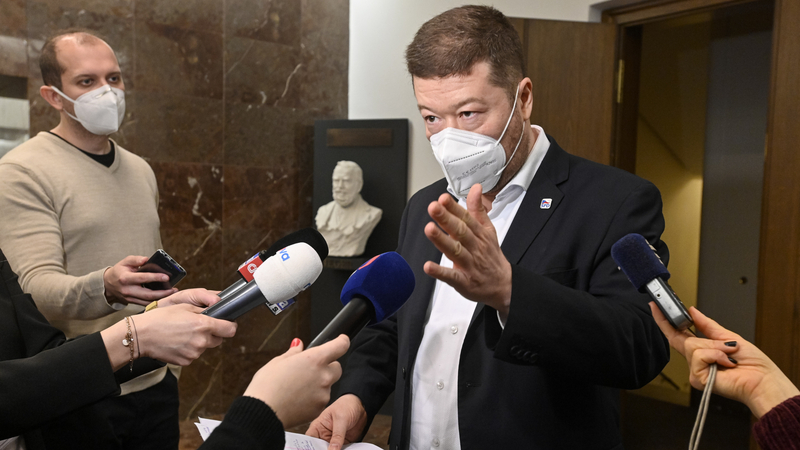 Předseda SPD Tomio Okamura.