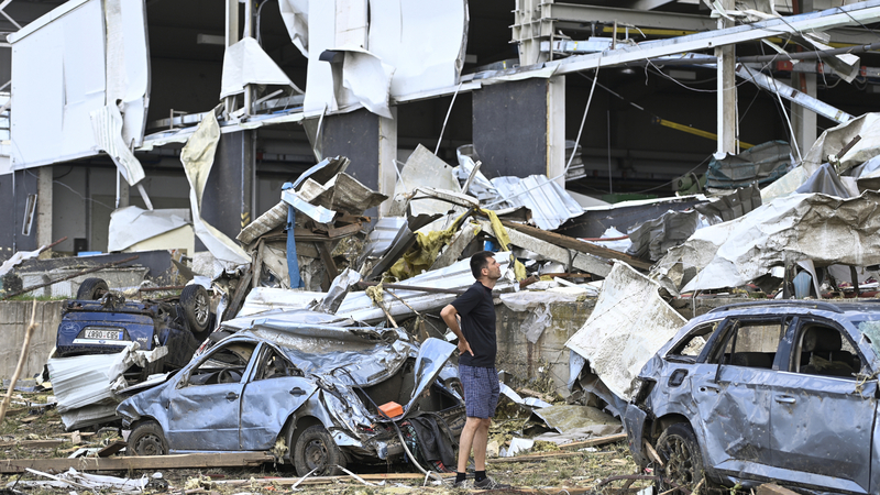 Tornádo na Moravě.