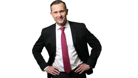 Nový pořad televize Barrandov Právník ve studiu s moderátorem Jaromírem Soukupem.