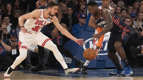 Český basketbalista (ještě) ve službách Chicaga Tomáš Satoranský.