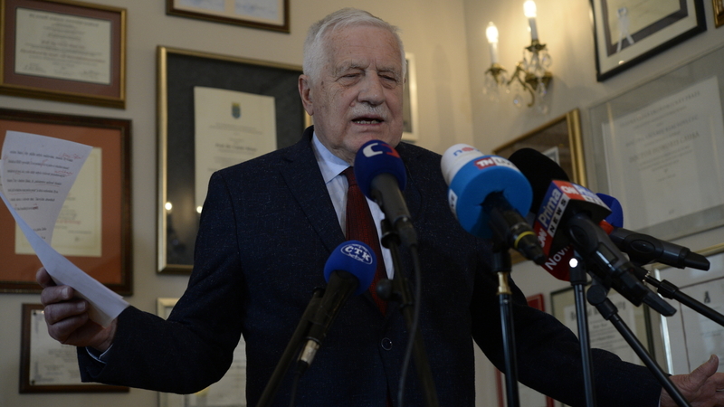 Bývalý prezident Václav Klaus.
