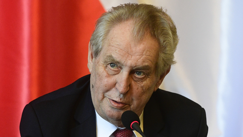 Prezident České republiky Miloš Zeman.