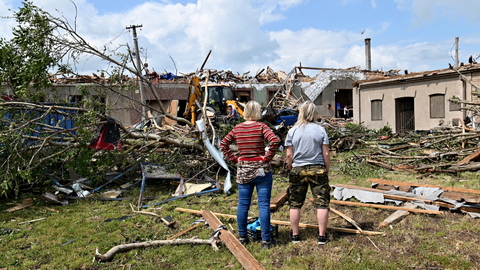 Tornádo na Moravě. 
