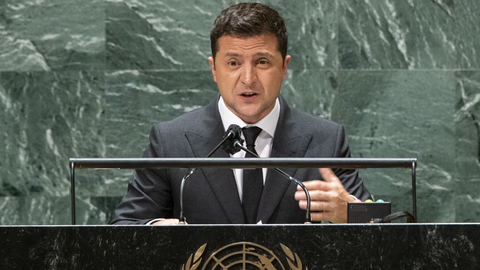 Ukrajinský prezident Volodymyr Zelenskyj.