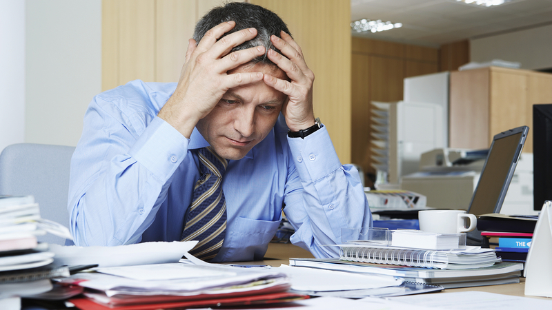 Člověk bez práce.