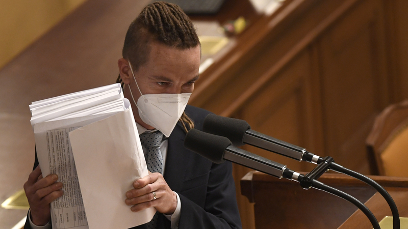 Předseda Pirátů Ivan Bartoš.