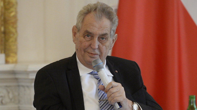 Prezident České republiky Miloš Zeman.