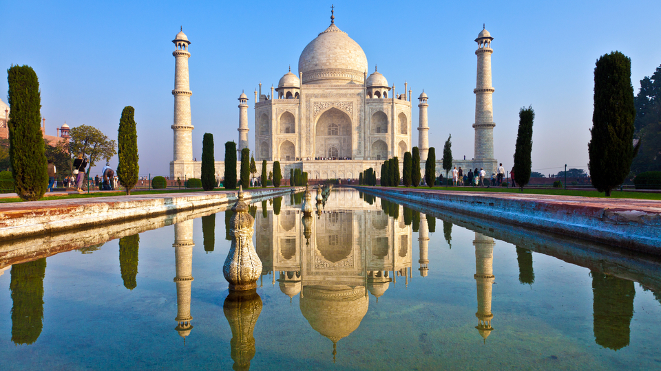 Taj Mahal v Indii.