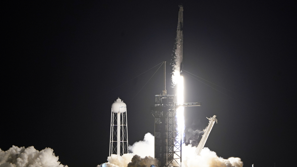 Start raketoplánu SpaceX.