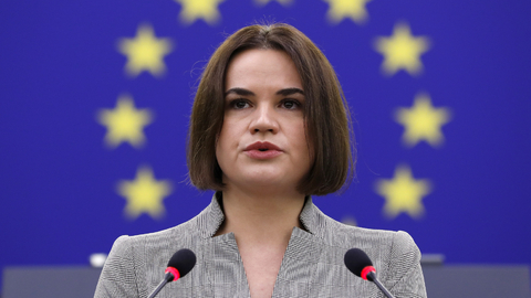 Vůdkyně běloruské opozice Svjatlana Cichanouská.