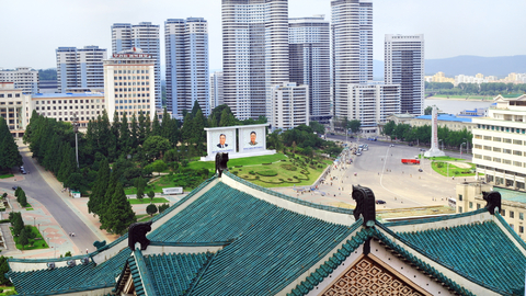 Pchjongjang, hlavní severokorejské město.