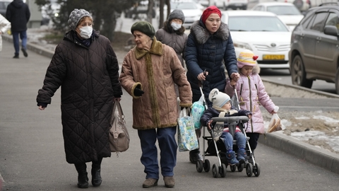 Život v kazašském městě Almaty. 