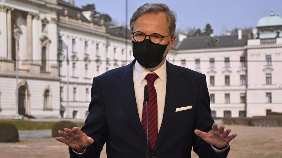 Premiér České republiky Petr Fiala (ODS).