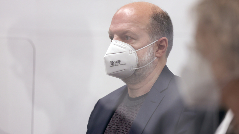 Německý zločinec Thomas Drach u soudu.