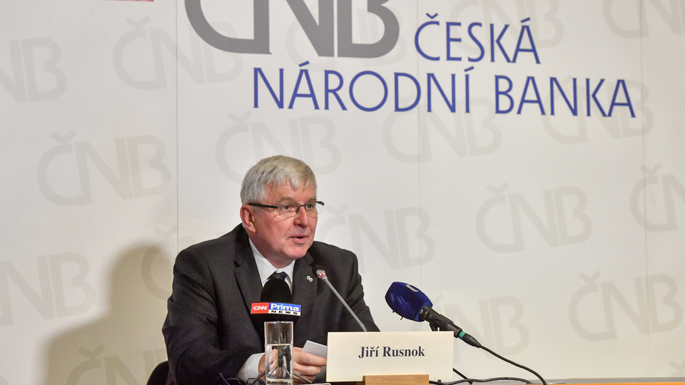 Guvernér České národní banky Jiří Rusnok.
