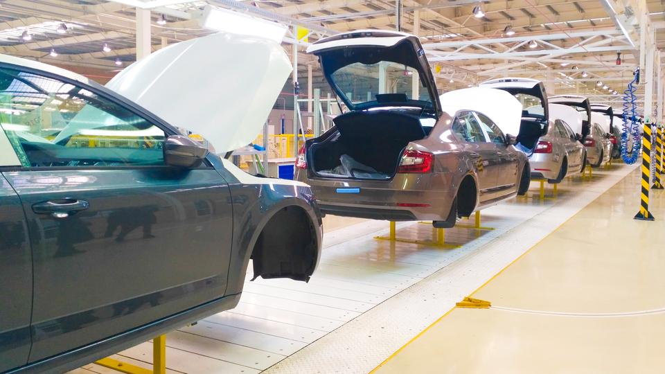 Výroba vozů Škoda (ilustrační foto).