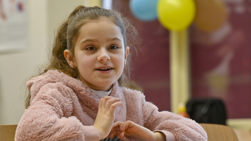 V 1. slovanském gymnázium začala fungovat jednotřídka pro uprchlíky z Ukrajiny, 7. března 2022, Praha.