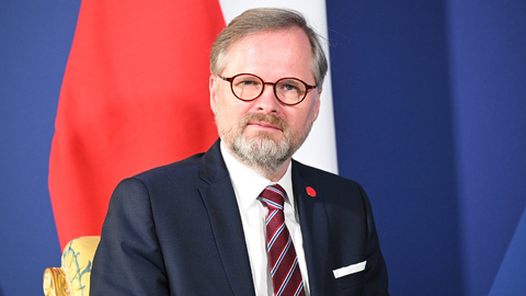 Český premiér Petr Fiala (ODS).