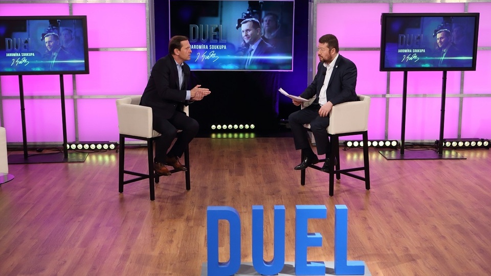 Duel Jaromíra Soukupa s Tomiem Okamurou už dnes na TV Barrandov