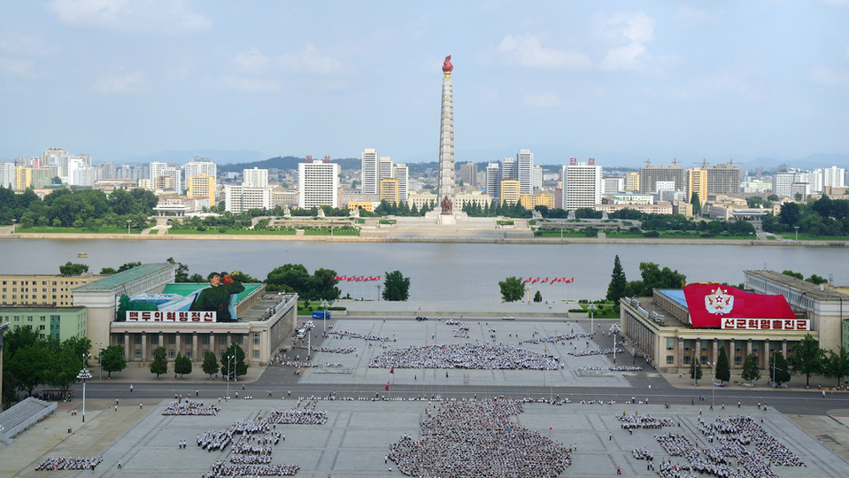 Severokorejské hlavní město Pchjongjang.