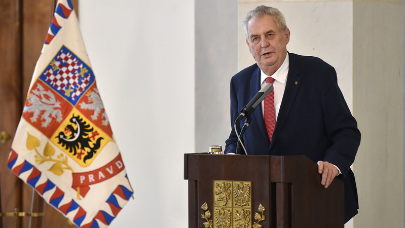 Prezident České republiky Miloš Zeman (na snímku z roku 2017).