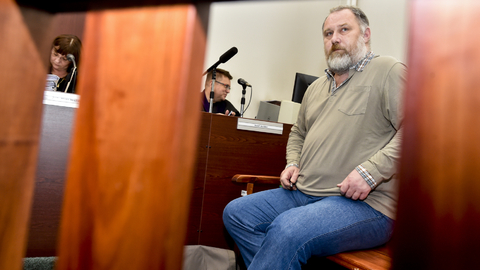 Bývalý ředitel Nemocnice Na Homolce Vladimír Dbalý u soudu.