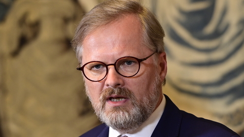 Premiér České republiky Petr Fiala (ODS).