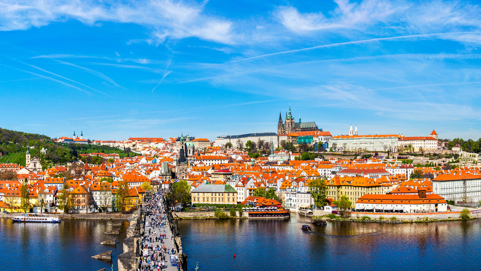 Pohled na Pražský hrad.
