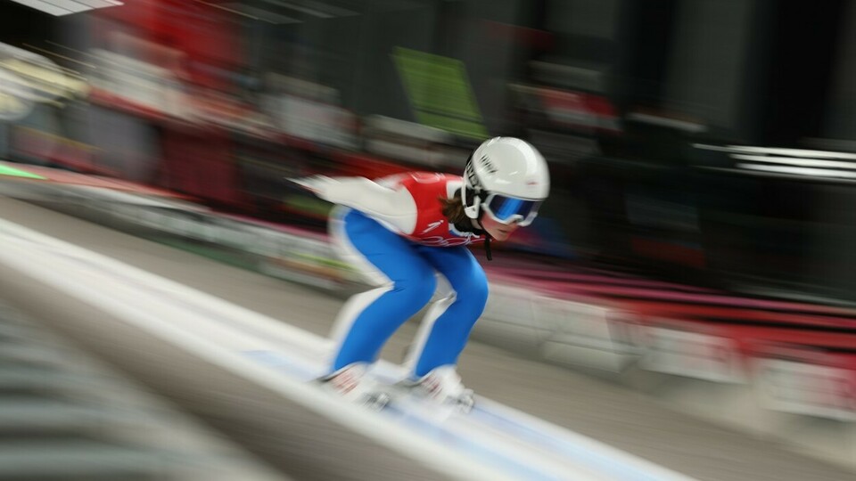 Česká skokanka na lyžích Klára Ulrichová. 