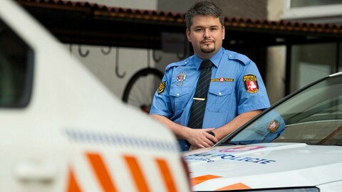 Nový ředitel městské policie v Pardubicích Jan Halda, 3. ledna 2023, Pardubice.